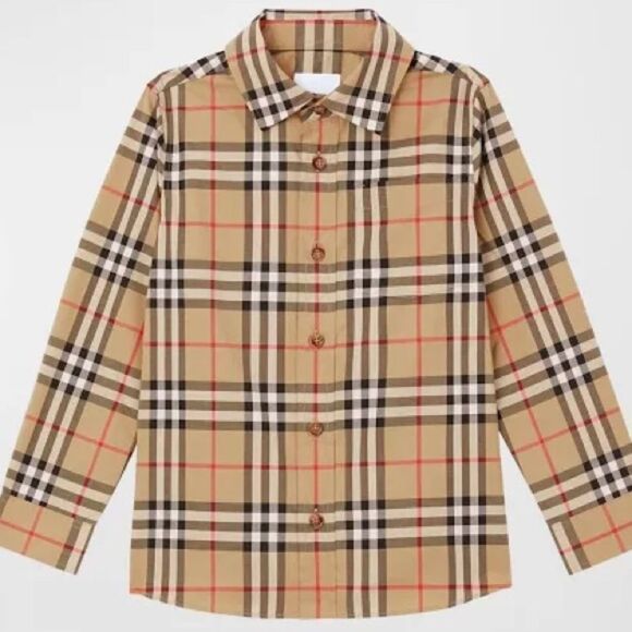 BURBERRY NWOT BOYS OWEN VINTAGE CHECK SHIRT 6Y - Picture 1 of 3